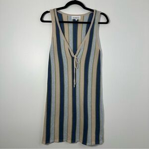 Heartloom Revolve Striped Crochet Cotton Blend Tank Dress Size XS